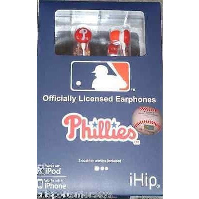MLB Team Logo Earphones Philadelphia Phillies By iHip