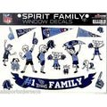 NFL Tennessee Titans Spirit Family Decals Set of 17 by Rico Industries