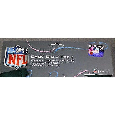 NFL Washington Redskins Embroidered Infant Baby Bibs White 2 pack by baby fanatic