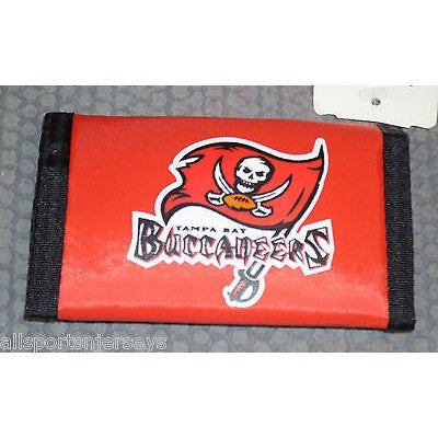 NFL Tampa Bay Buccaneers Tri-fold Nylon Wallet with Printed Logo with Name