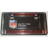 NFL Cleveland Browns Laser Cut Chrome License Plate Frame