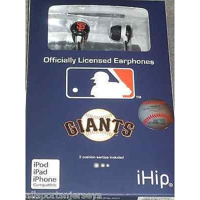 MLB Team Logo Earphones San Francisco Giants By iHip