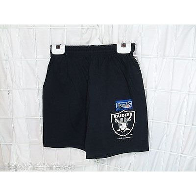 NFL Las Vegas Raiders Logo Screen Printed Shorts Size Youth Large