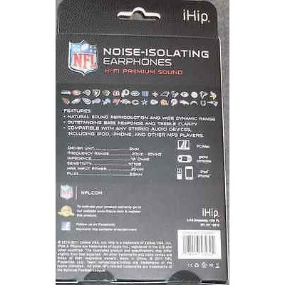 NFL iHip Team Logo Earphones New England Patriots
