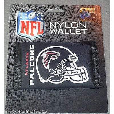 NFL Atlanta Falcons Tri-fold Nylon Wallet with Printed Helmet