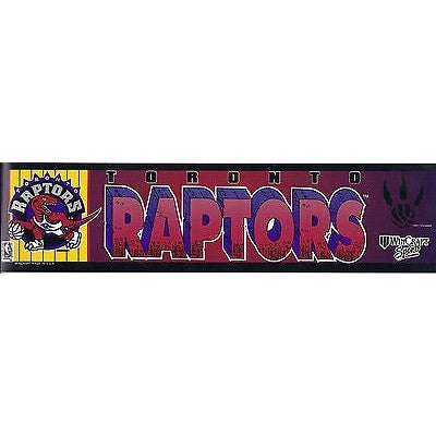 NBA Toronto Raptors Bumper Sticker 11" X 3" by Rico Industries