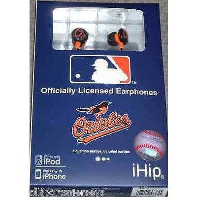 MLB Team Logo Earphones Baltimore Orioles By iHip
