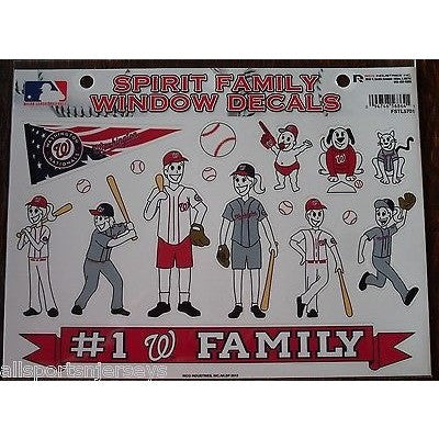MLB Washington Nationals Spirit Family Decals Set of 17 by Rico Industries