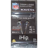 NFL iHip Team Logo Earphones Baltimore Ravens