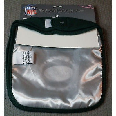 NFL Green Bay Packers Embroidered Infant Baby Bibs Green 2 pack by baby fanatic