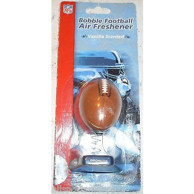 NFL NIP BOBBLE FOOTBALL VANILLA AIR FRESHENER - DENVER BRONCOS
