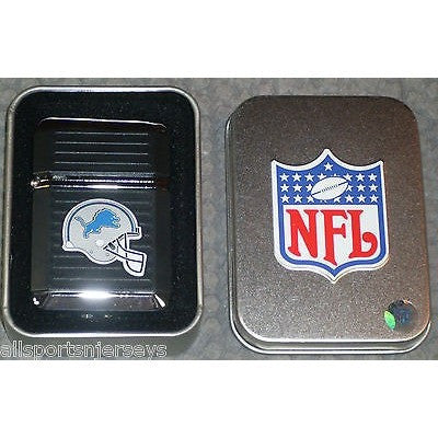 NFL Detroit Lions Refillable Butane Lighter w/Gift Box by FSO