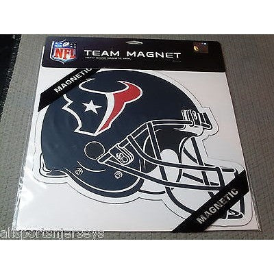 NFL Houston Texans 12 inch Auto Magnet Helmet Shaped by Fremont Die