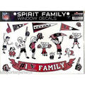 NFL Houston Texans Spirit Family Decals Set of 17 by Rico Industries