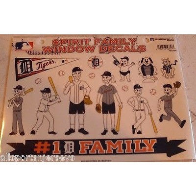 MLB Detroit Tigers Spirit Family Decals Set of 17 by Rico Industries