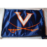 NCAA Virginia Cavaliers Logo on Blue Window Car Flag