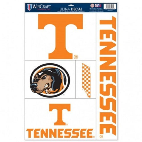 NCAA Tennessee Volunteers Ultra Decals Set of 5 By WINCRAFT w/ Dog