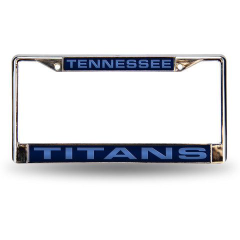 NFL Tennessee Titans Laser Cut Chrome License Plate Frame