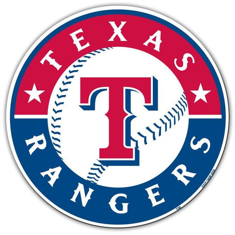 MLB Texas Rangers Logo on 12 inch Auto Magnet