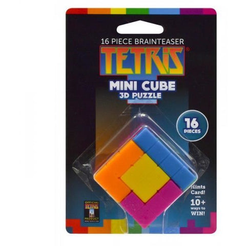 Tetris 3D Puzzle Mini Cube 16 Pieces Masterpieces Puzzles Co.