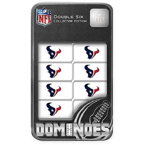 NFL Houston Texans White Dominoes Game by Masterpieces Puzzles Co