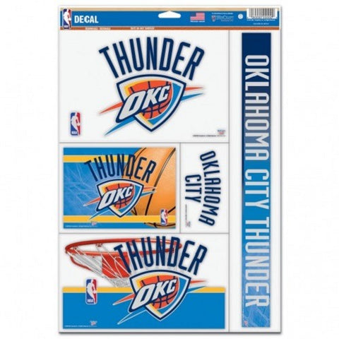 NBA Oklahoma City Thunder Ultra Decals Set of 5 By WinCraft