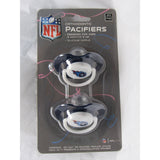 NFL Pacifiers Set of 2 Solid Color Shield w/ Holes on Card by baby fanatic