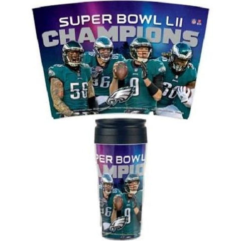 Philadelphia Eagles Super Bowl LII Champion Travel Mug Coffee Contour 16oz