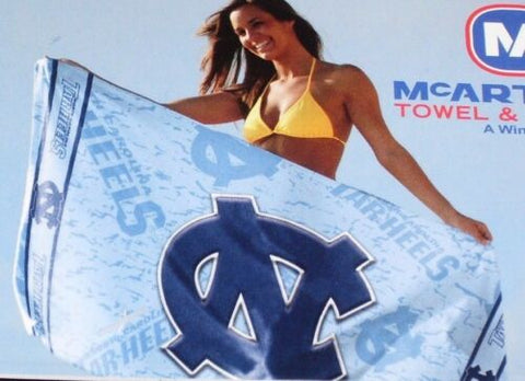 NCAA North Carolina Beach Towel Horizontal Logo 30" by 60" by WinCraft