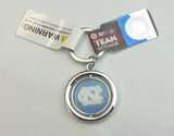 NCAA Spinning Logo Key Ring Keychain Forever Collectibles Select Team to Left