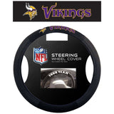 NFL POLY-SUEDE MESH STEERING WHEEL COVER MINNESOTA VIKINGS