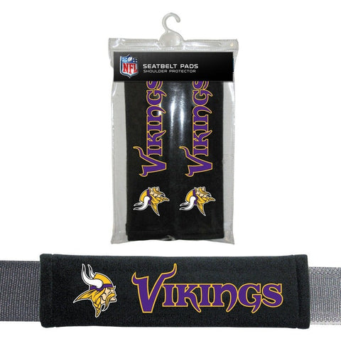 NFL Minnesota Vikings Velour Seat Belt Pads 2 Pack by Fremont Die