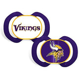 NFL Pacifiers Set of 2 Images Color Shield on Card by baby fanatic