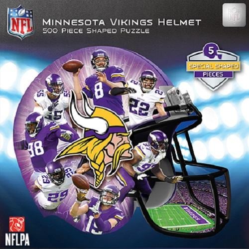 NFL Helmet Shaped 500 pc Jigsaw Puzzle by Masterpieces Puzzles Co