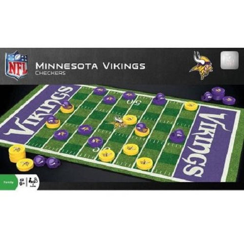 NFL Minnesota Vikings Checkers Game by Masterpieces Puzzles Co.