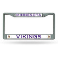 NFL Minnesota Vikings Chrome License Plate Frame Thin Letters