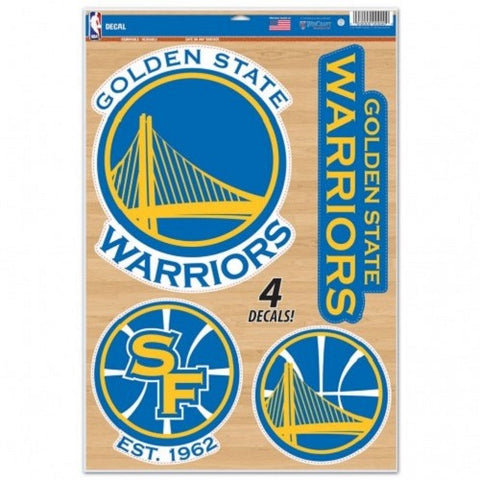 NBA Golden State Warriors Ultra Decals Set of 5 By WinCraft