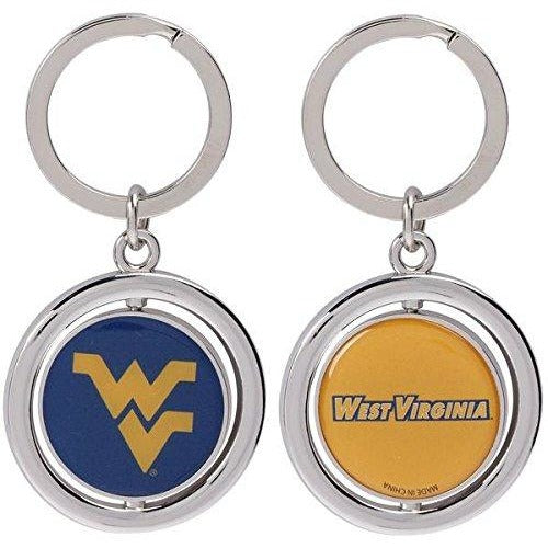 NCAA Spinning Logo Key Ring Keychain Forever Collectibles Select Team to Left