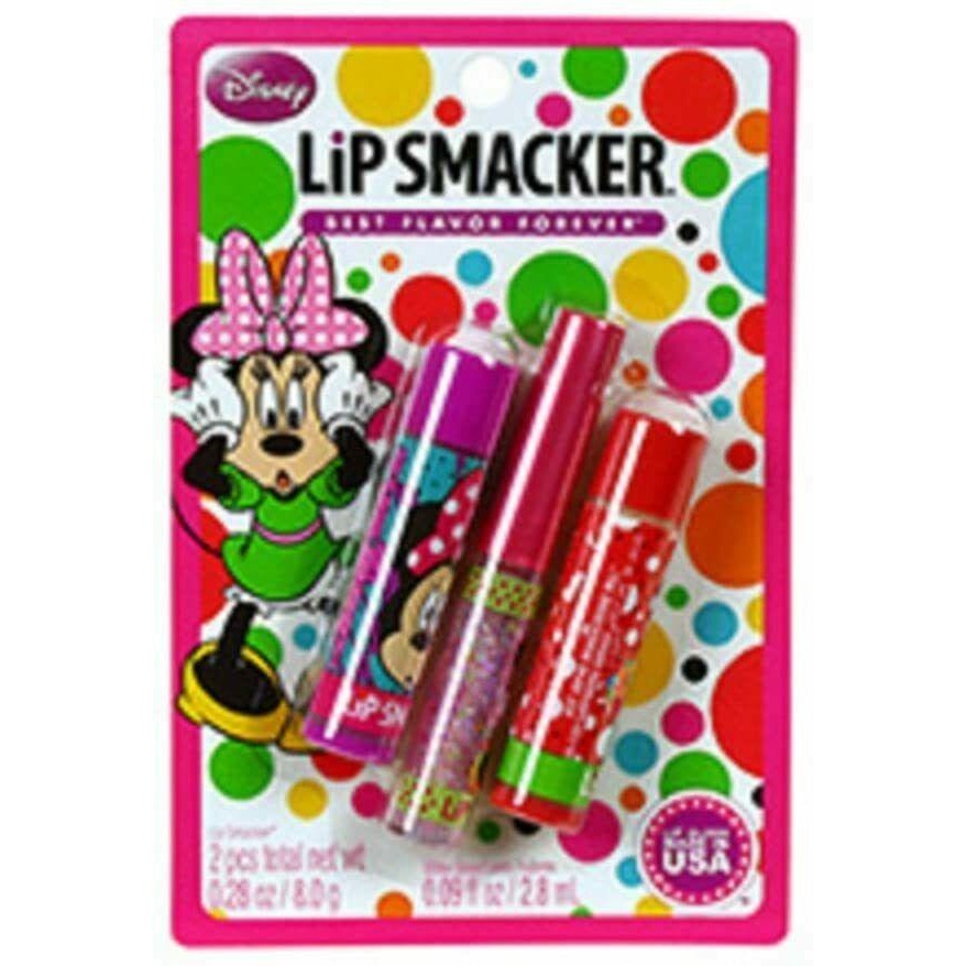 LIP SMACKER 3pc Balm & Glitter Gloss Minnie Mouse Collection Set