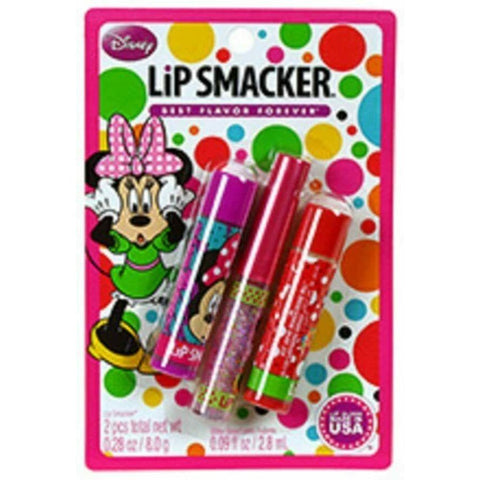 LIP SMACKER 3pc Balm & Glitter Gloss Minnie Mouse Collection Set