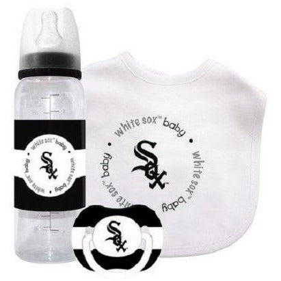 MLB Chicago White Sox Gift Set Bottle Bib Pacifier by baby fanatic