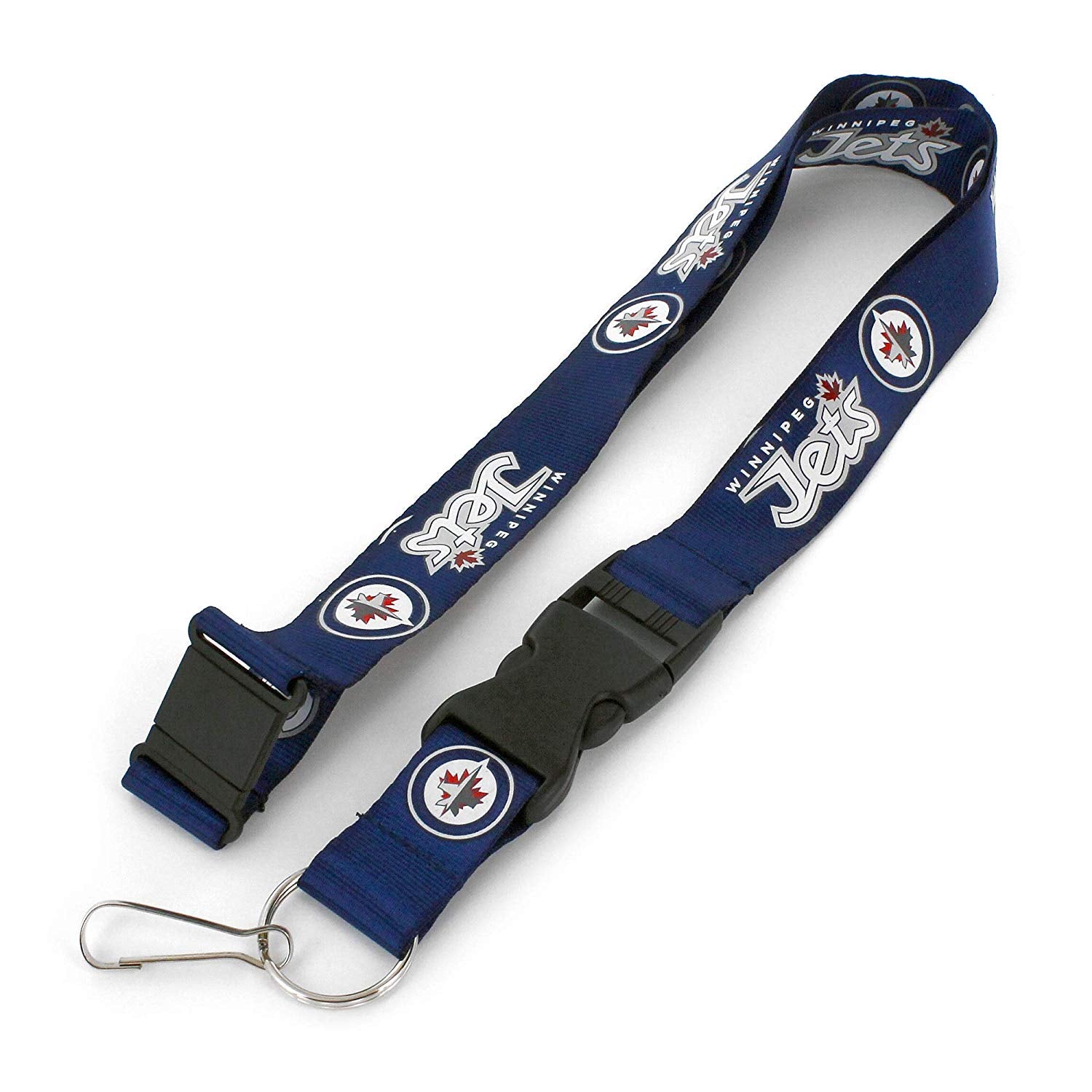 NHL Winnipeg Jets Blue Lanyard Detachable Buckle 23" L 3/4" W by Aminco