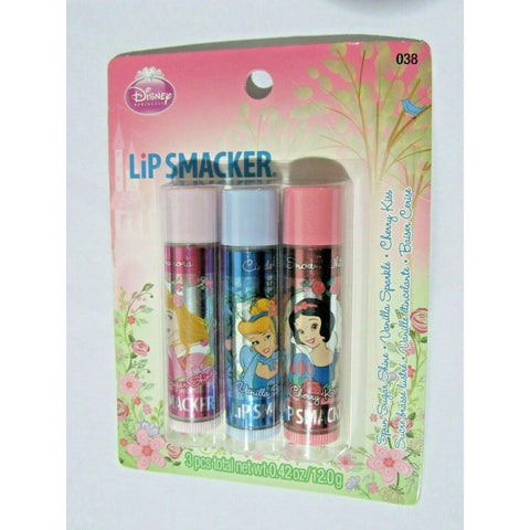 Disney Princess Lip Smacker Lip Balm Pack Variety 3 Pack #038