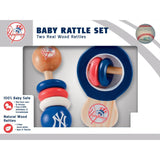 MLB Real Wood Baby Rattles (2-Pack) by MasterPieces Puzzle Co.