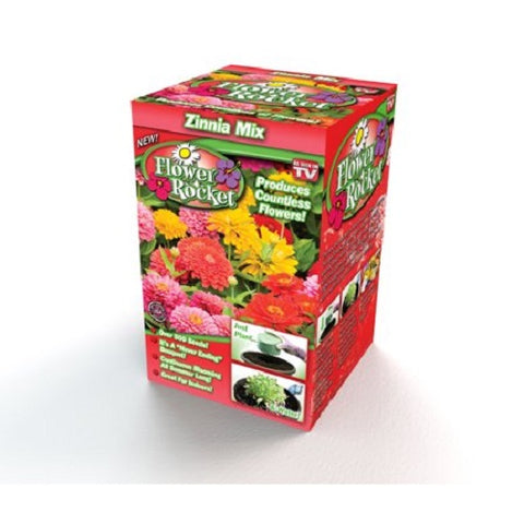 Flower Rocket AS SEEN ON TV Zinnia Mix Kit Over 500 Seeds