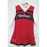 NFL Arizona Cardinals Girls Cheer Jumper Dress with Turtleneck Set Small 7/8
