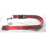 NFL Tampa Bay Buccaneers on Red Lanyard Detachable Keyring 23"X3/4" Aminco