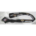 NFL Jacksonville Jaguars Black Lanyard Detachable Keyring 23"X3/4" Aminco