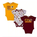 NFL Washington Redskins Pack of 3 Infant Bodysuit "I'M SET TO PLAY" 18M