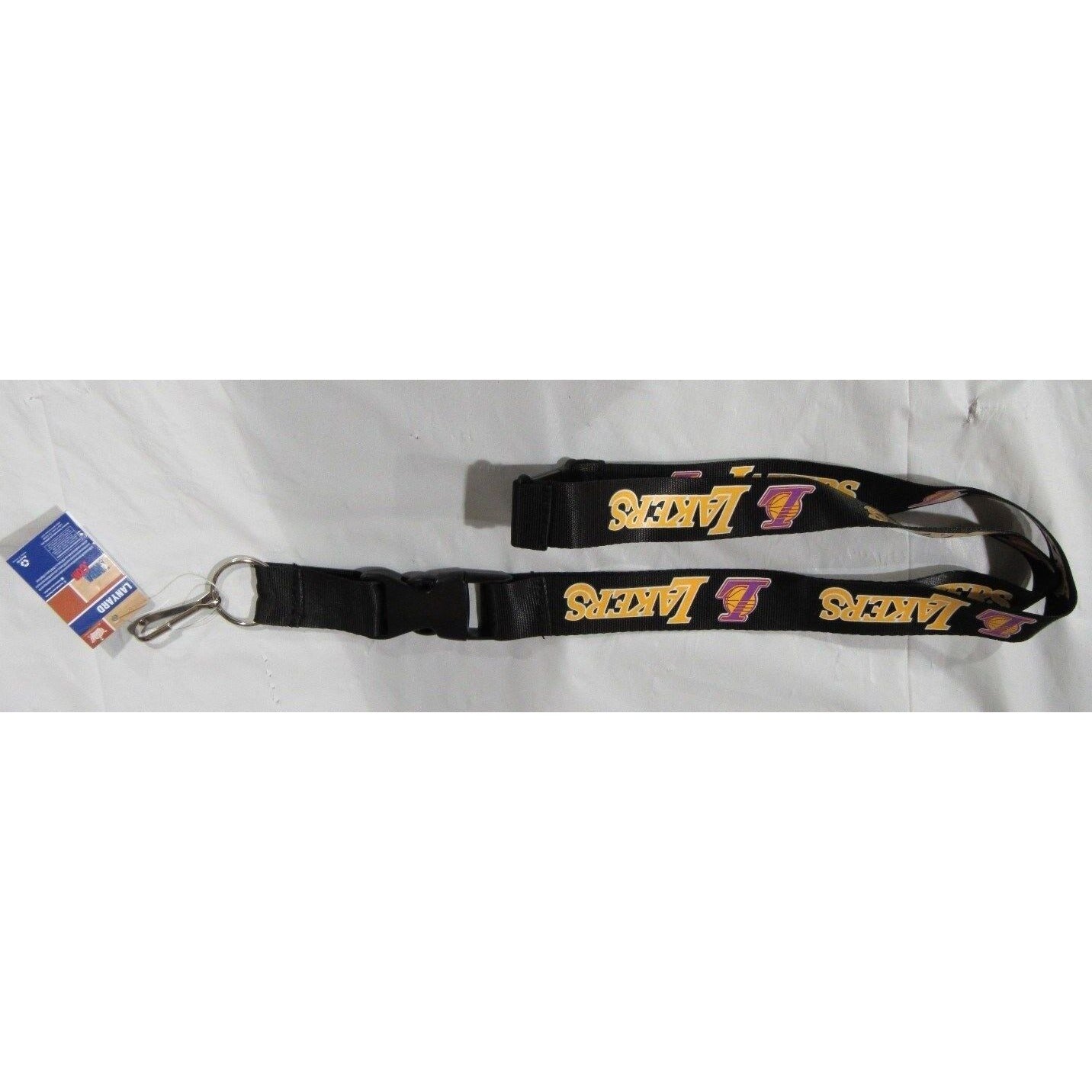 NBA Los Angeles Lakers Logo Lanyard Detachable Buckle 23"X3/4" by Aminco